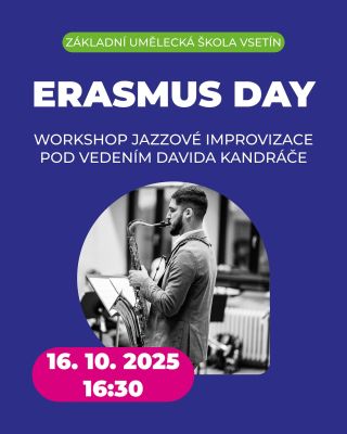 Příští čtvrtek se uvidíme ve Vsetíně! 🎷 #erasmusday #zusvsetin #saxflutecz